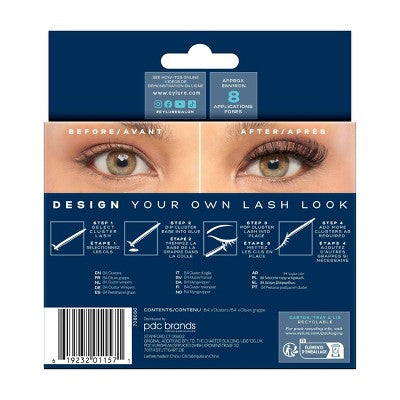 Eylure Volume &amp; Curl Clusters False Eyelashes 84ct - Imperfect Box