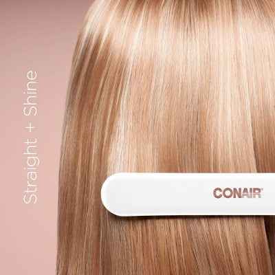 Conair Double Ceramic Flat Iron White 1" - Imperfect Box