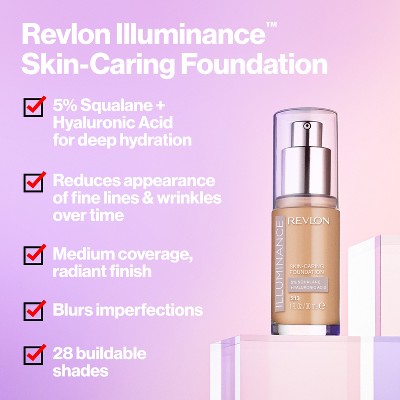 Revlon Illuminance Skin-Caring Foundation Amber 1 fl oz - Imperfect Container by This is Beauty US