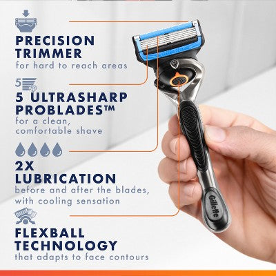 Gillette ProGlide Chill Razor Refills for Men 8 Blade Refills - New by This is Beauty US