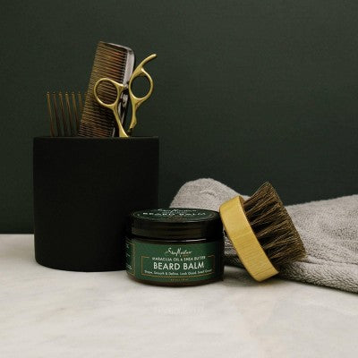 SheaMoisture Men Beard Balm Maracuja Oil &amp; Shea Butter 4oz - Imperfect Container