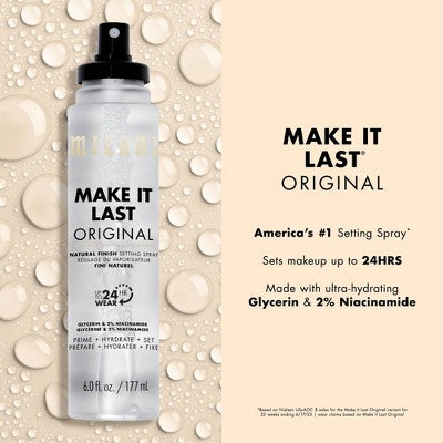 Milani Make It Last Original Natural Finish Setting Spray 6 fl oz - New by This is Beauty US