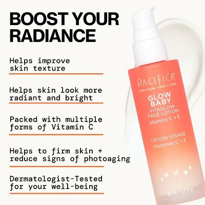 Pacifica Glow Baby Vitaglow Lotion 1.7 fl oz - Imperfect Box - DestGlow