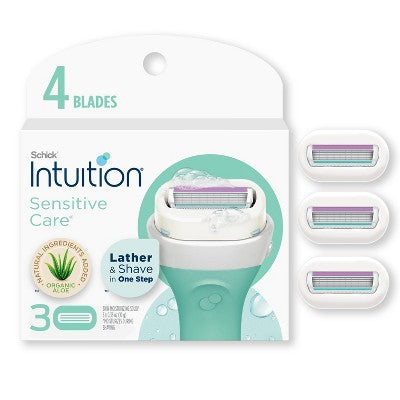 Schick Intuition Sensitive Care Womens Razor Blade Refills 3 ct - Imperfect Box by This is Beauty US