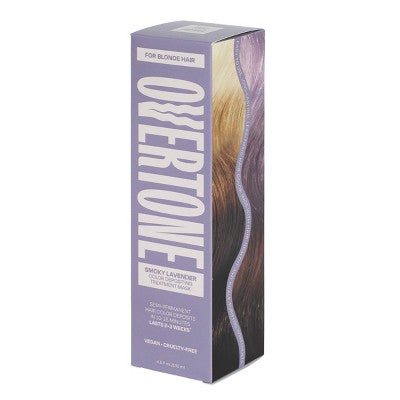 Overtone Smoky Lavender Hair Mask Semi-Permanent Hair Dye &amp; Color Conditioner- Vegan - New