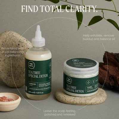 Tea Tree Special Detox Foaming Salt Hair Scrub 6.5oz - New