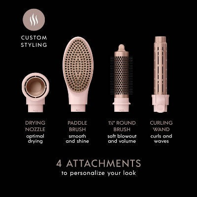 InfinitiPRO by Conair DigitalAIRE Multi-Attachment Styling System Rose Pink 1.25" - Imperfect Box by This is Beauty US