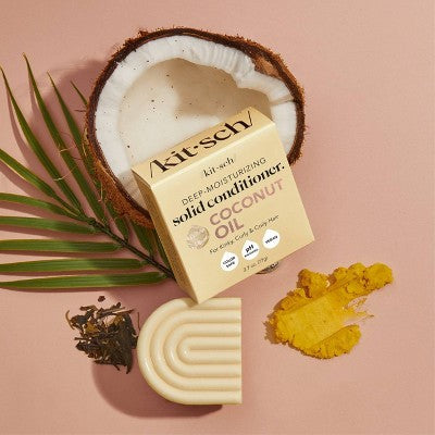 Kitsch Coconut Oil Deep-Moisturizing Solid Conditioner Bar 2.7oz - Imperfect Box by This is Beauty US