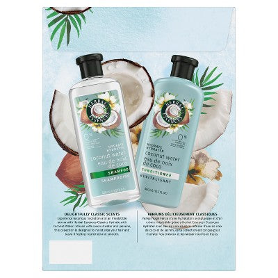 Herbal Essences Classic Hydrate Coconut Water &amp; Jasmine Moisturizing Shampoo and Conditioner Set 27 fl oz - New by This is Beauty US