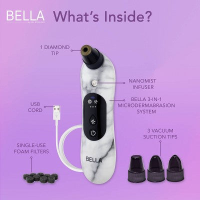 Spa Sciences BELLA 3-in-1 Diamond Tip Microdermabrasion System - Imperfect Box by This is Beauty US