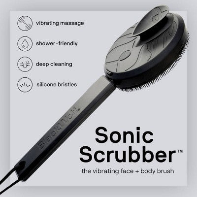Black Wolf Sonic Scrubber Powered Body and Face Brush - Imperfect Box by This is Beauty US