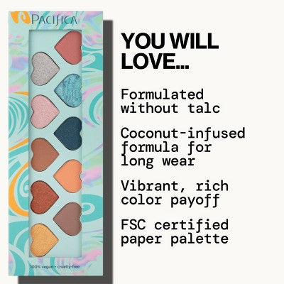 Pacifica Malibu Eye Shadows Palette 0.2oz - New by This is Beauty US