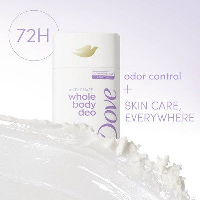 Dove Beauty Whole Body Solid Deodorant Anti-Chafe Stick Coconut &amp; Vanilla 2.6oz - New by This is Beauty US
