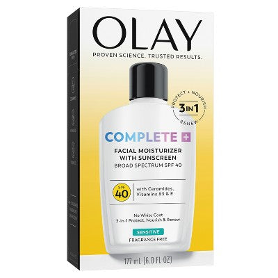 Olay Complete Plus Face Lotion with Sunscreen SPF 40 6 fl oz - Imperfect Box by This is Beauty US