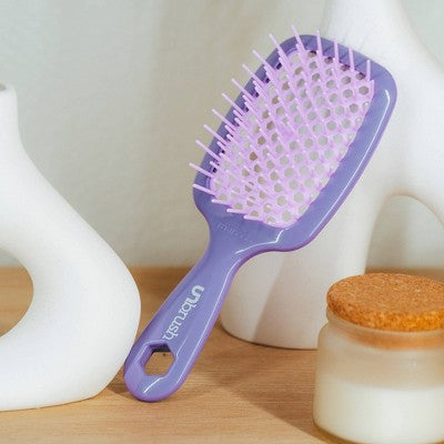 UNbrush Detangler Hair Brush Lavender Dark Purple - Imperfect Box by This is Beauty US
