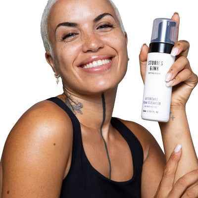 Stories &amp; Ink Repairing Aftercare Foaming Body Cleanser 5.07 fl oz - imperfect Box