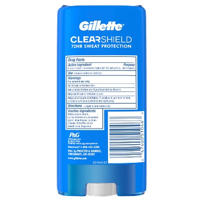 Gillette 72 Hours Sweat Protection Clear Gel Antiperspirant &amp; Deodorant for Men Power Rush 2pk/3.8oz - New by This is Beauty US