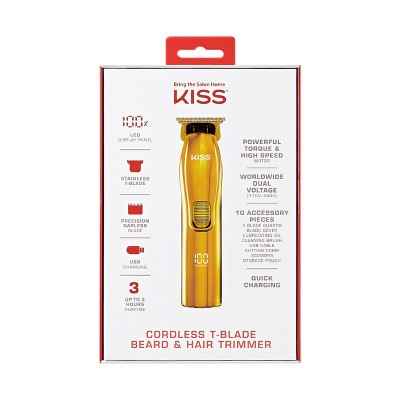 KISS Products Cordless T-Blade Beard &amp; Hair Trimmer - New