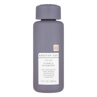 Kristin Ess Sulfate Free Purple Shampoo, Tones Brassiness for Blonde + Brunette Hair - 10 fl oz by This is Beauty US