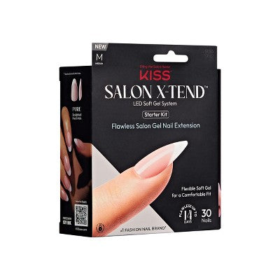 KISS Products Salon X-tend LED Soft Gel System Pure Fake Nails - Imperfect Box by This is Beauty US