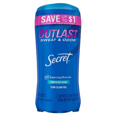 Secret Outlast Clear Gel Antiperspirant &amp; Deodorant for Women 2.6oz/2pk - New by This is Beauty US