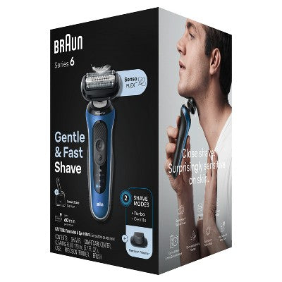 Braun Series 6-6172cc Rechargeable Wet &amp; Dry Shaver + Smart Care Center - New