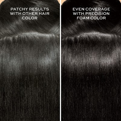 John Frieda Luminous Black Precision Foam Color, Hair Color Foam 2N Natural Black - Imperfect Box by This is Beauty US