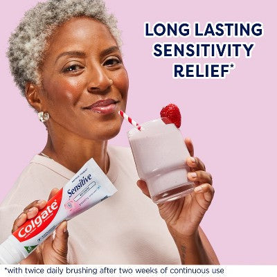 Colgate Sensitive Toothpaste Maximum Strength with Whitening Fresh Mint Gel 6oz/3pk - Imperfect Box by This is Beauty US