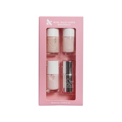 Olive &amp; June Mini Neutrals Nail Polish Set 4ct - New