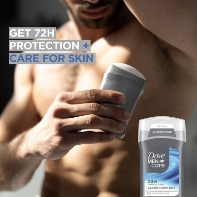 Dove Men+Care Solid Deodorant Stick Clean Comfort 3oz/2ct - New by This is Beauty US