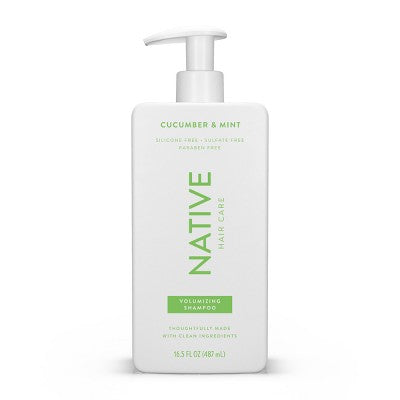 Native Vegan Cucumber &amp; Mint Natural Volume Shampoo, Clean, Sulfate, Paraben and Silicone Free 16.5 fl oz - Imperfect Container by This is Beauty US