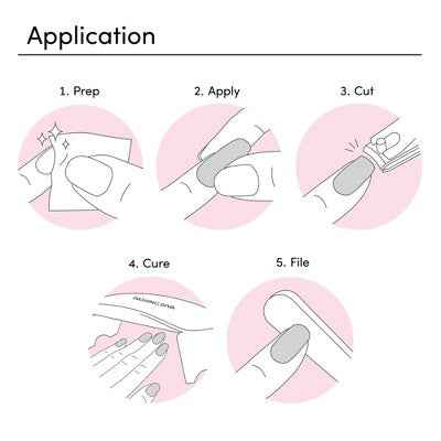 Dashing Diva Glaze Semi-Cured Gel Nail Polish Strips Ballerina Blush 32ct - New