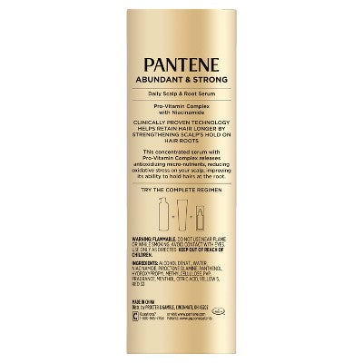 Pantene Abundant &amp; Strong Treatment Serum 2 fl oz - Imperfect Box