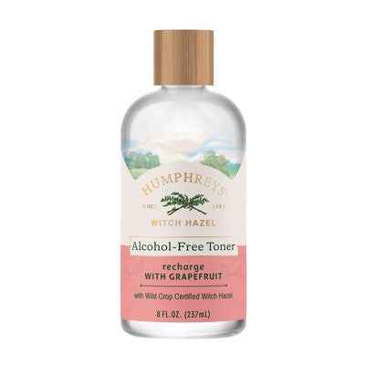 Humphreys Recharge Witch Hazel with Grapefruit Alcohol Free Toner 8 fl oz - New