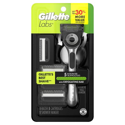 GilletteLabs Value Pack Razor Handle + 5 Blade Refills - Missing Box by This is Beauty US