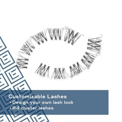 Eylure Volume &amp; Curl Clusters False Eyelashes 84ct - Imperfect Box