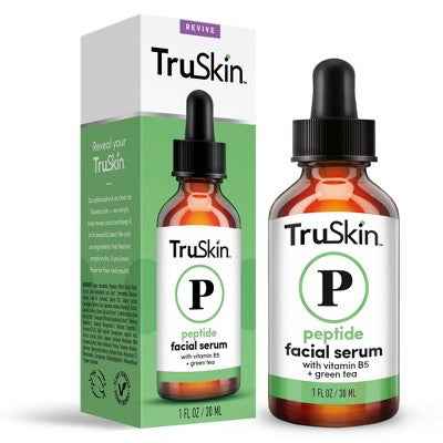 TruSkin Peptide Facial Serum with Vitamin B5 and Green Tea 1 fl oz - New