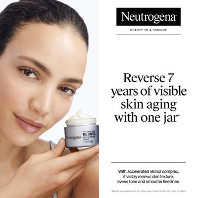 Neutrogena Rapid Wrinkle Repair Retinol Face Moisturizer Cream with Hyaluronic Acid 1.7oz - Imperfect Box by This is Beauty US