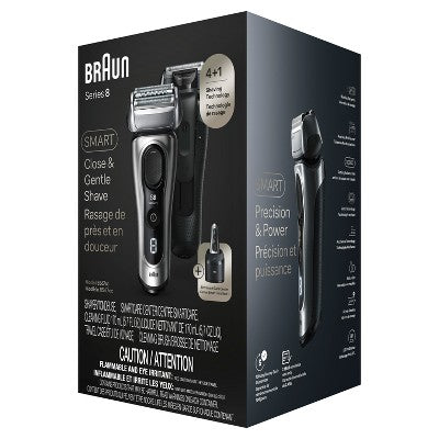 BRAUN SERIES 8-8567CC RECHARGEABLE WET &amp; DRY SHAVER + SMARTCARE CENTER - Imperfect Box