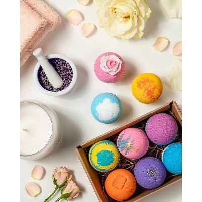 LifeAround2Angels Fruit Scented Bath Bomb Gift Set 6pk - New