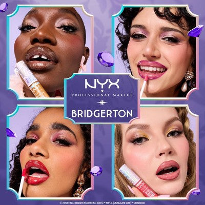 NYX Professional Makeup Bridgerton Royal Treasures Lip Kit 06 Caramel Courtship &amp; Toffee Temptation 2pc - Imperfect Box