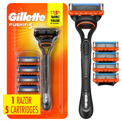Gillette Fusion5 Value Pack Razor Handle + 5 Blade Refills - Missing Box by This is Beauty US
