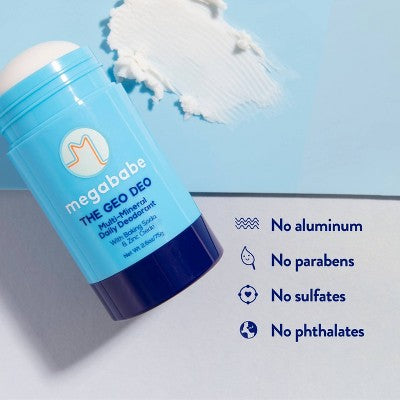 Megababe The Geo Deo Multi-Mineral Daily Solid Deodorant 2.6oz - New by This is Beauty US