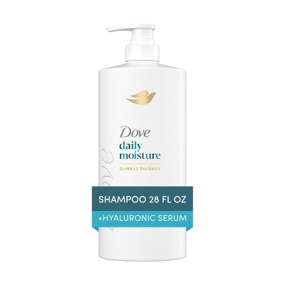 Dove Beauty Daily Moisture Hair Shampoo with Hyaluronic Serum &amp; Bio-Protein Care 28 fl oz - Imperfect Container by This is Beauty US