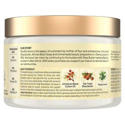 SheaMoisture Jamaican Black Castor Hair Oil Reparative Leave-In Conditioner 11.5 fl oz - Imperfect Container by This is Beauty US