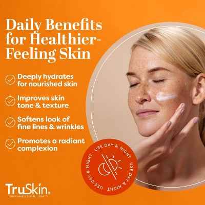 TruSkin Vitamin C Brightening Moisturizer For Face with Vitamin C, Vitamin B5, Vitamin E, Jojoba Oil &amp; Aloe Vera 2 fl oz - New