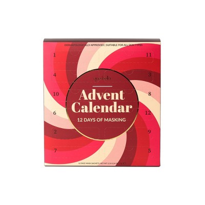 Que Bella Advent Calendar 12 days of Masking Gift Set 12ct/2.88 fl oz - Imperfect Box by This is Beauty US