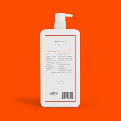 Native Body Wash for Men &amp; Women Citrus &amp; Herbal Musk Sulfate Free with Pump 36 fl oz - Imperfect Container by This is Beauty US