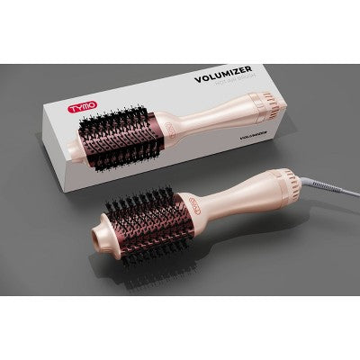 TYMO Volumizer Hot Air Brush Hair Dryer Champagne Pink - Imperfect Box by This is Beauty US
