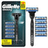 Gillette Mach3 Value Pack Razor Handle + 6 Blade Refills - Imperfect Box by This is Beauty US
